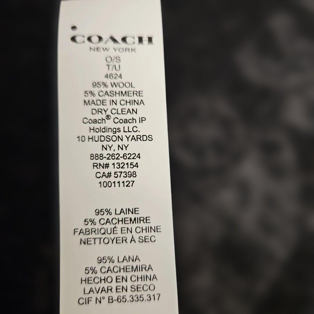 ◾COACH　マフラー　ウール95%カシミヤ5%