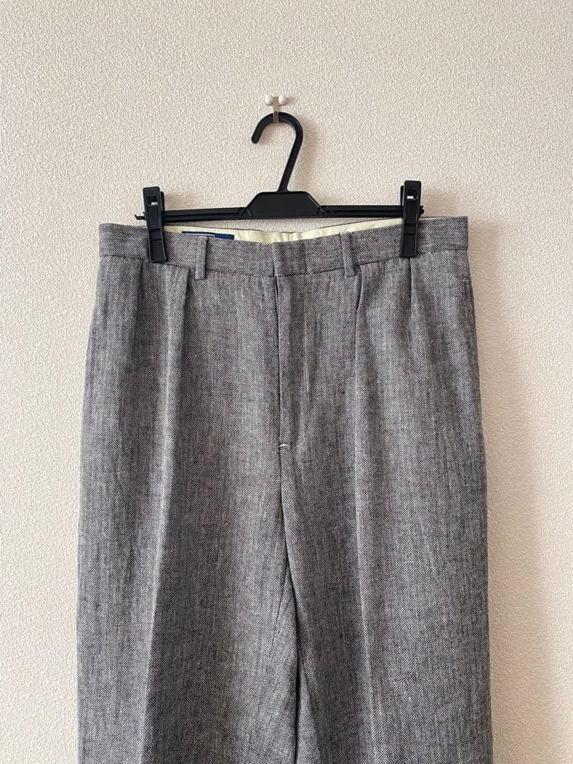 ラルフローレン メンズ ヘリンボーン リネン混パンツ 33/30 M相当