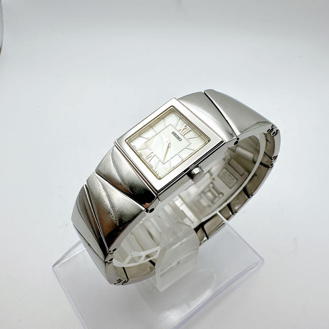 美品 稼動品 SEIKO セイコー レディース腕時計 シェル文字盤 シルバー