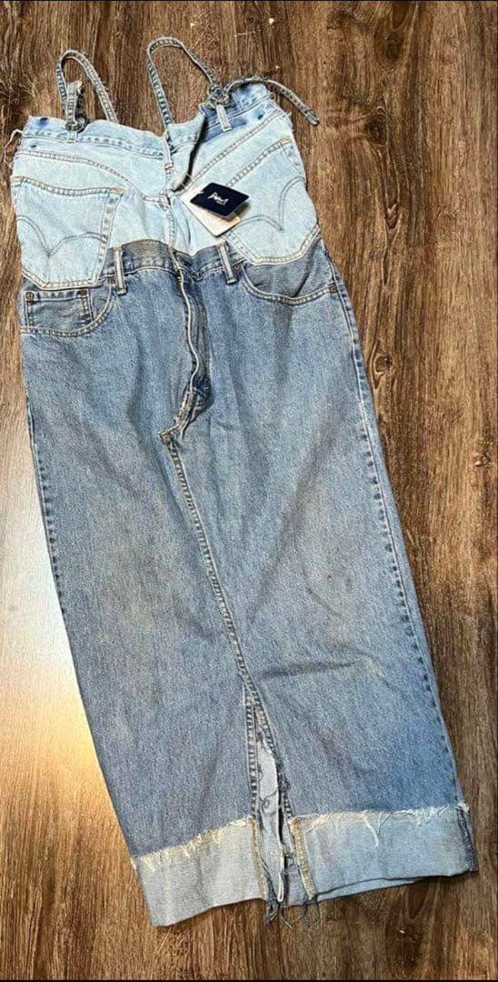 サ*チ様 BONUM ボナム リーバイクリメイクサロペット