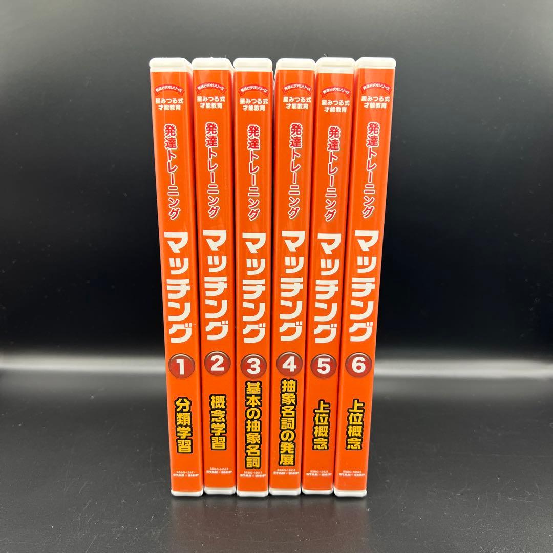 星みつる式　マッチング　1〜6巻　発達トレーニング　DVD 分類学習 右脳の言葉