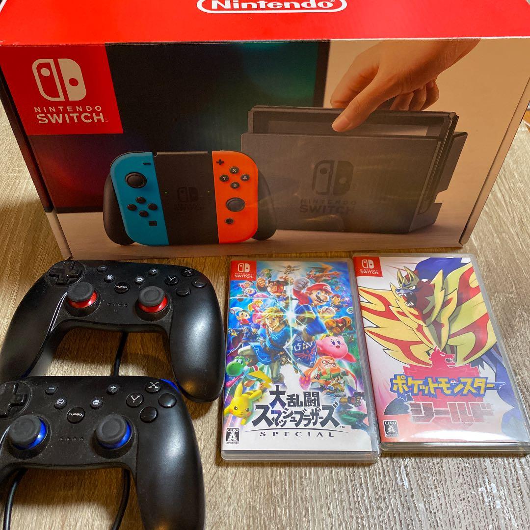 Switch、ソフト2点、社外品コントローラー2点