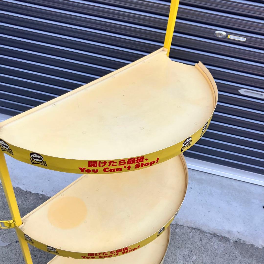 プリングルス 半円型 アイアンラック スチールラック 飾り棚 店舗什器 古家具