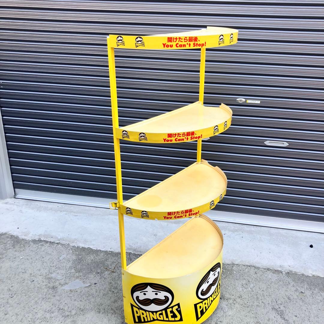 プリングルス 半円型 アイアンラック スチールラック 飾り棚 店舗什器 古家具