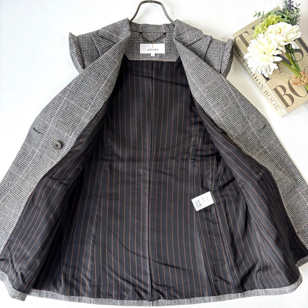【未使用級】アキラナカ FLOREN グレンチェック ジャケット ジレ