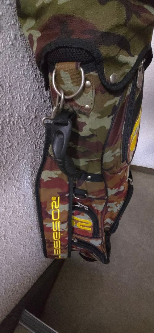 ロサーセン　迷彩 ゴルフバッグ スタンド付き