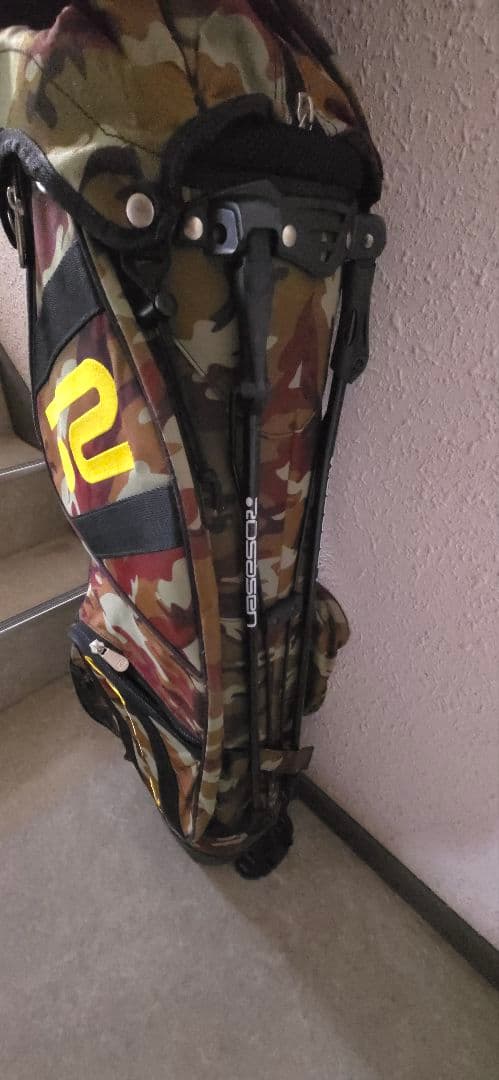 ロサーセン　迷彩 ゴルフバッグ スタンド付き