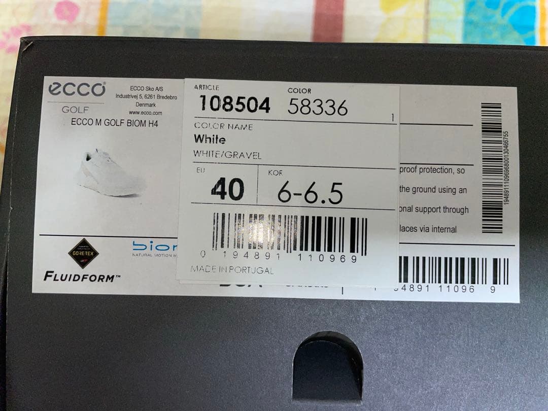 新品未使用 ECCO BIOM H4 25cm ゴルフシューズ