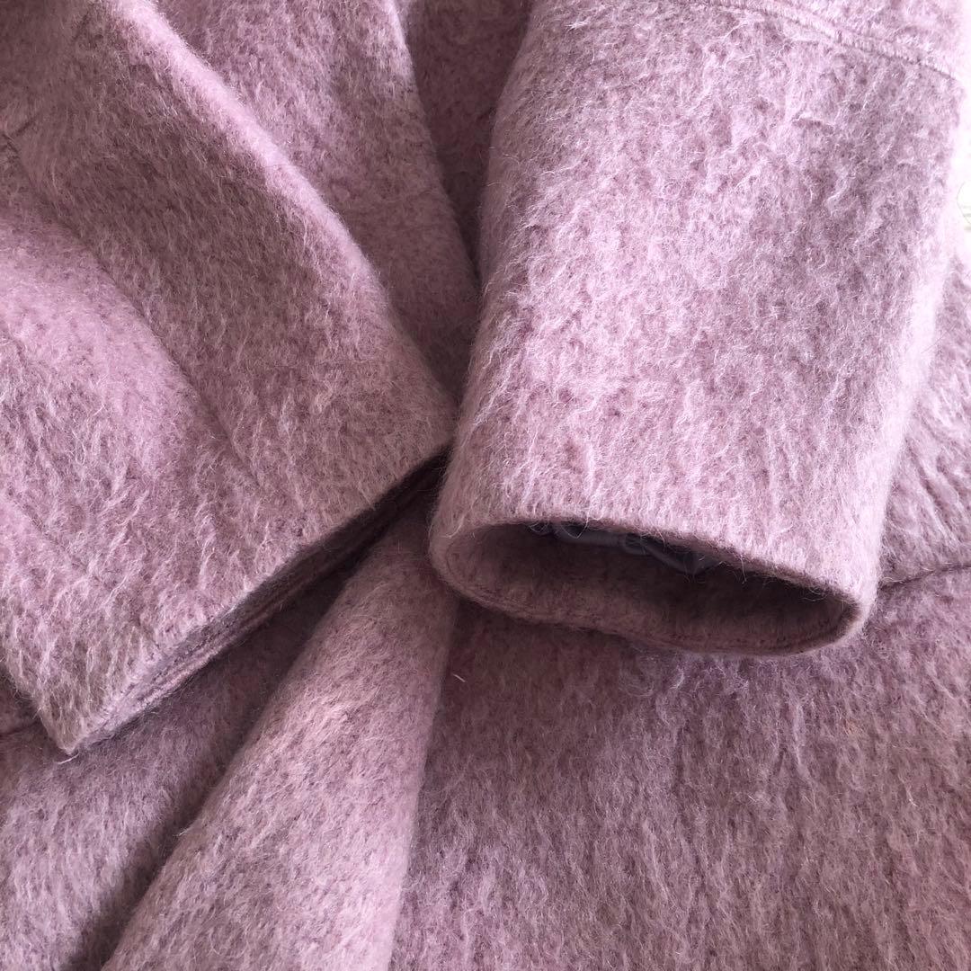 ハーリップトゥ　Her lip to モヘア混　コート　ピンク