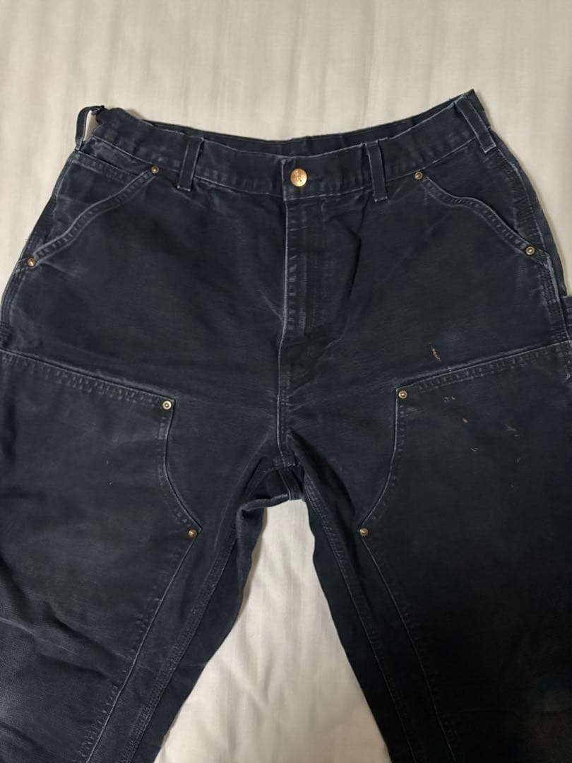 カーハート carhartt ダブルニー パンツ 黒