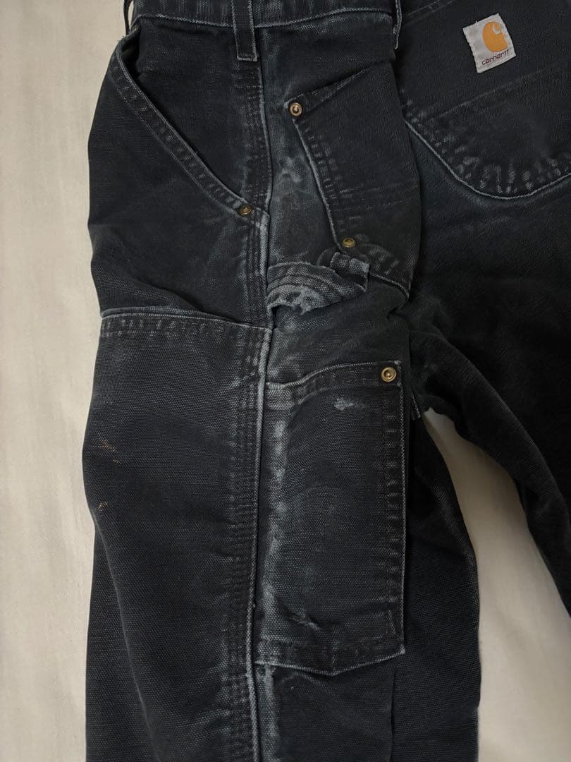 カーハート carhartt ダブルニー パンツ 黒