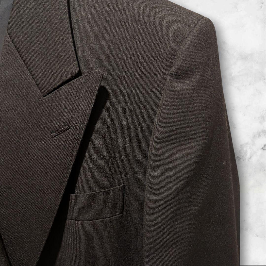 LANVIN ダブルブレスト テーラードジャケット ブラック 金ボタン