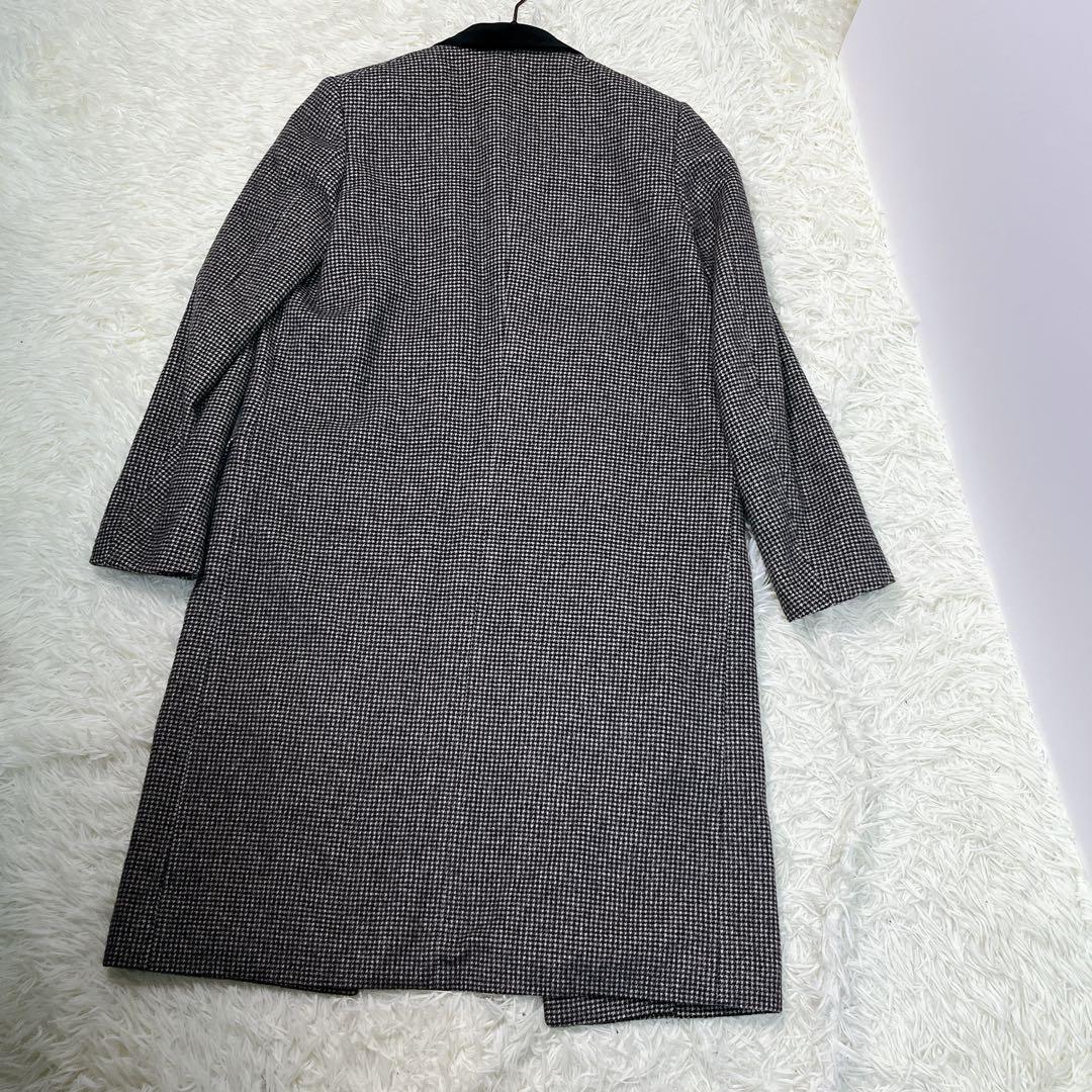 【極美品】ドゥロワー　Drawer　カシミヤ100%　チェック　チェスターコート