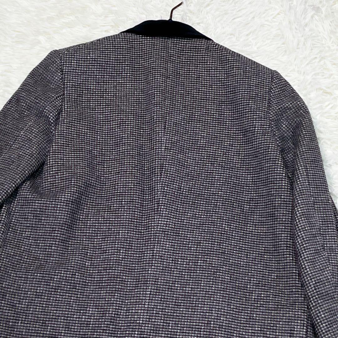 【極美品】ドゥロワー　Drawer　カシミヤ100%　チェック　チェスターコート