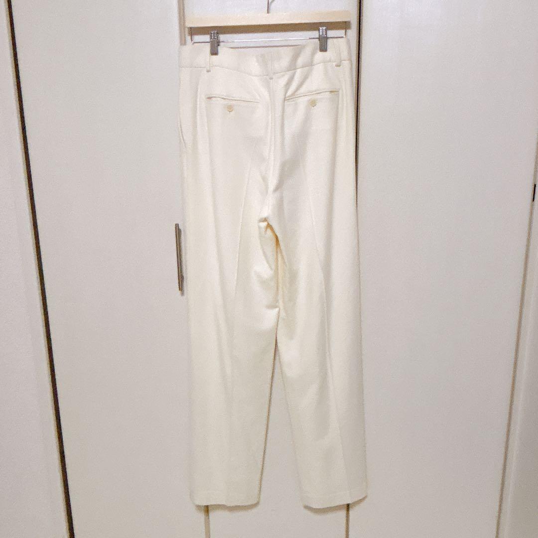 新品未使用タグ付き✨大きいサイズ8 （2Ｌ）Theory ウールワイドパンツ　白