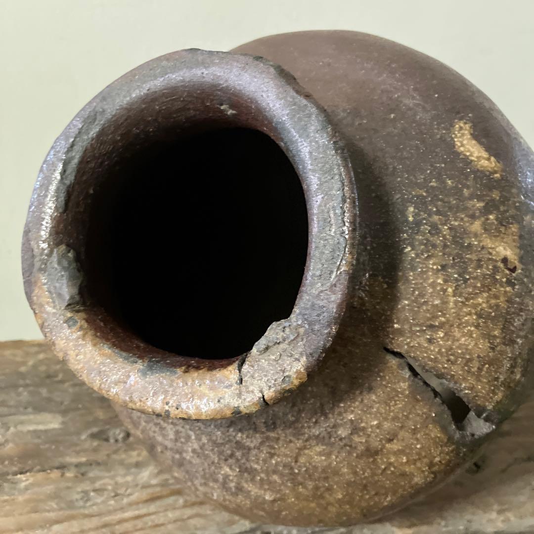 古常滑破れ壷　室町時代　古丹波　古備前　花器　大久保裕司　秦秀雄　白洲正子　李朝