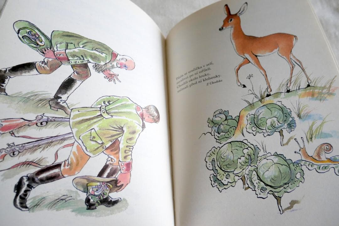 洋書：チェコの民話と詩歌の美しい古書 『Cesky rok』　4冊セット