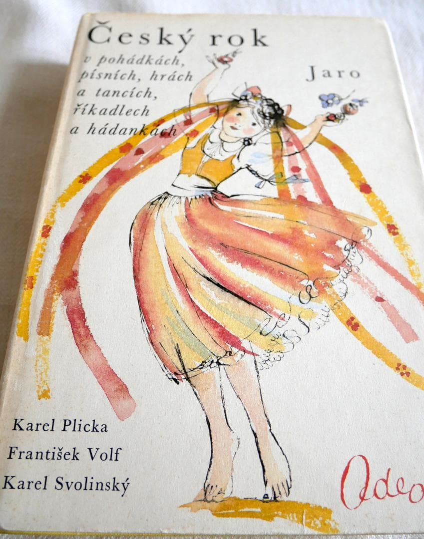 洋書：チェコの民話と詩歌の美しい古書 『Cesky rok』　4冊セット