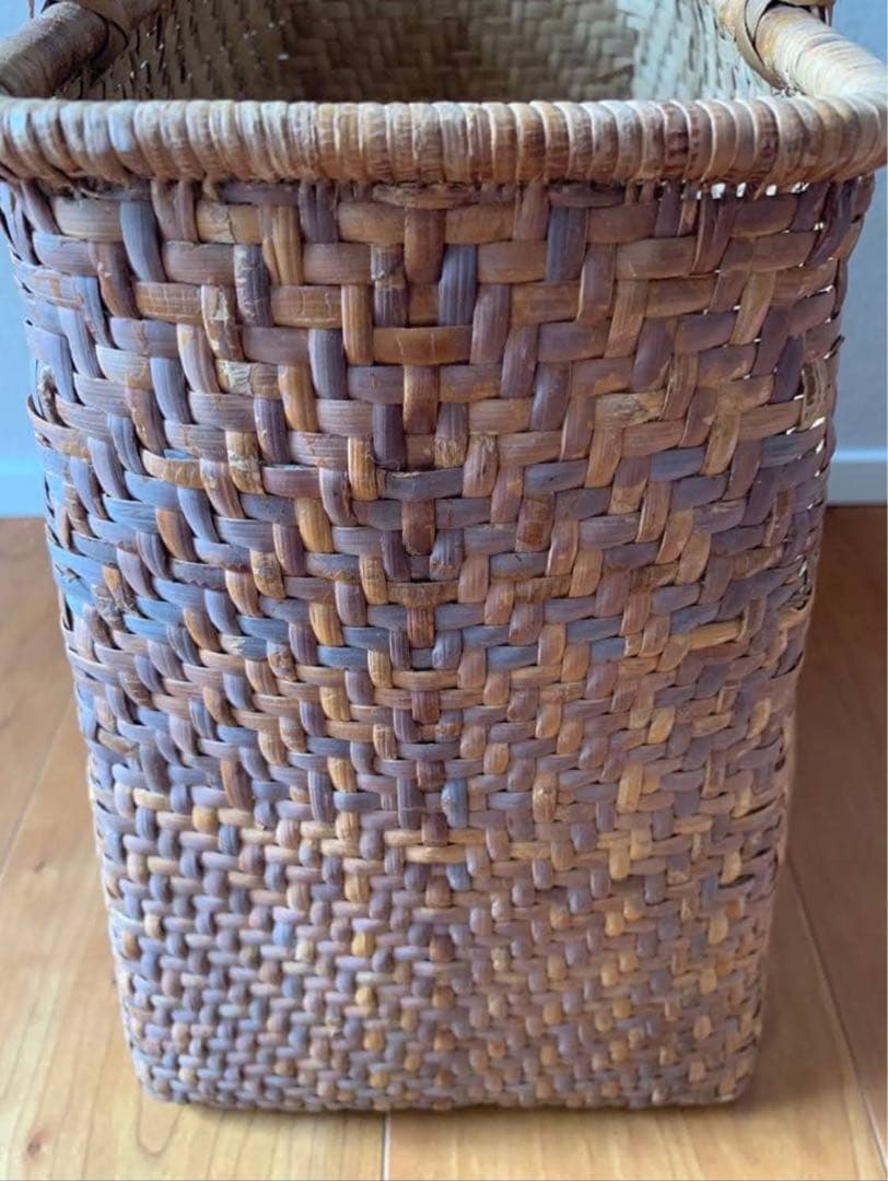 ビンテージ 天然素材 かごバッグ