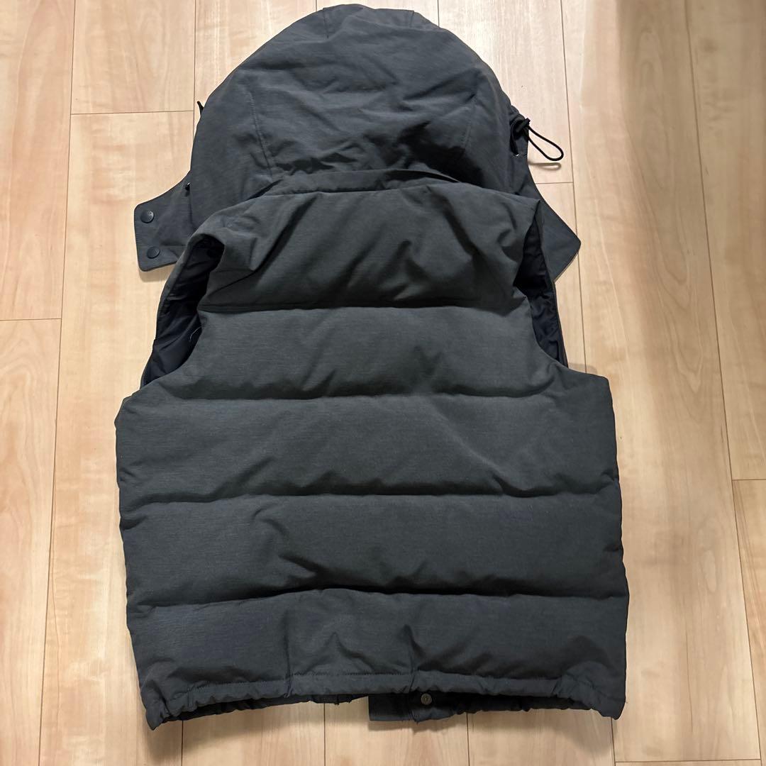 【美品】ダントン　ダウンベスト　サイズ36 チャコールグレー