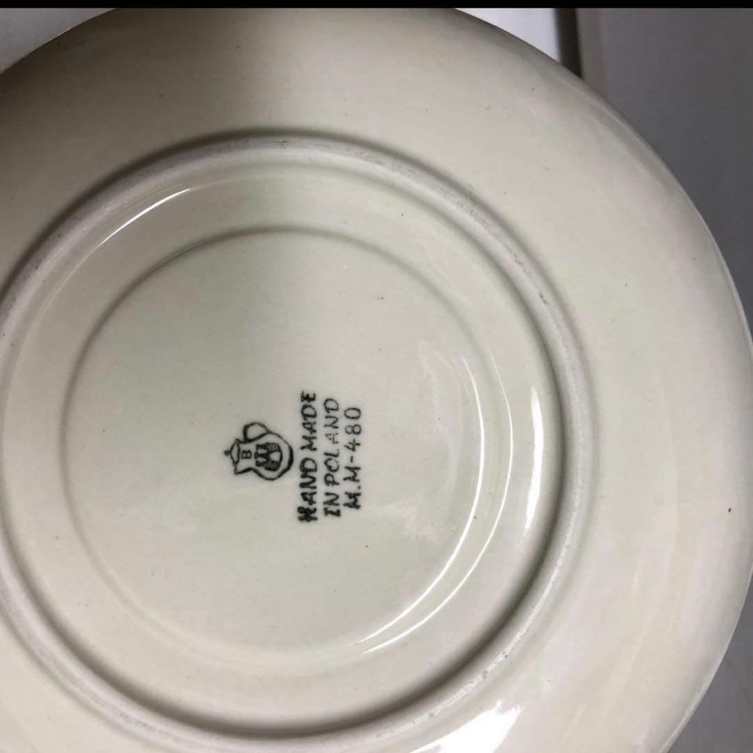 ポーリッシュポタリー　水切りボウル皿セット イチゴ　コランダー　ポーランド食器