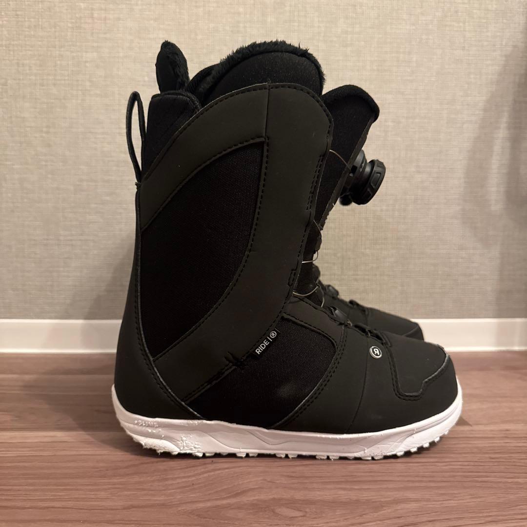 【美品】24cm RIDE SAGE ボア スノーボードブーツ(女性用)