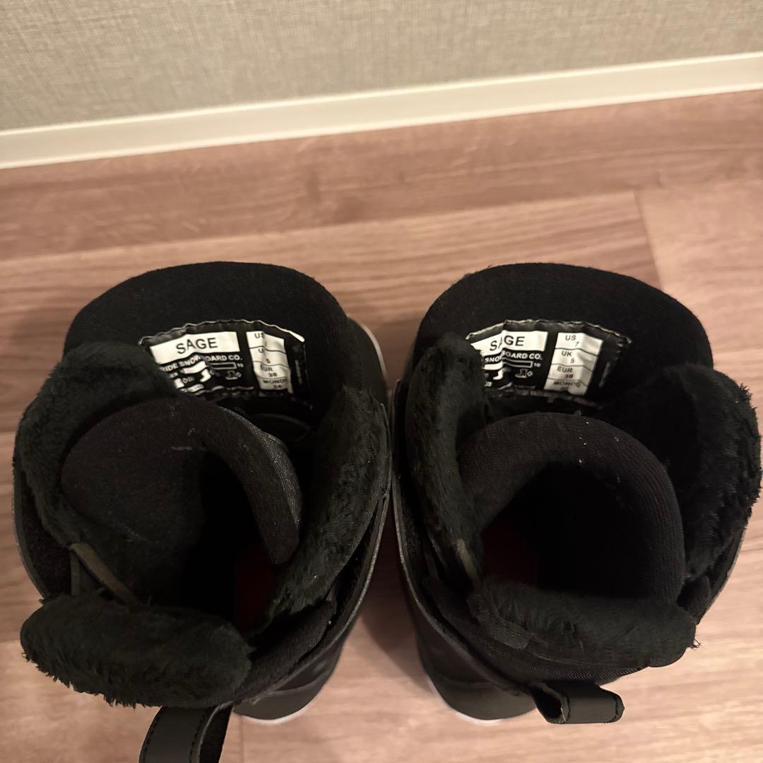 【美品】24cm RIDE SAGE ボア スノーボードブーツ(女性用)