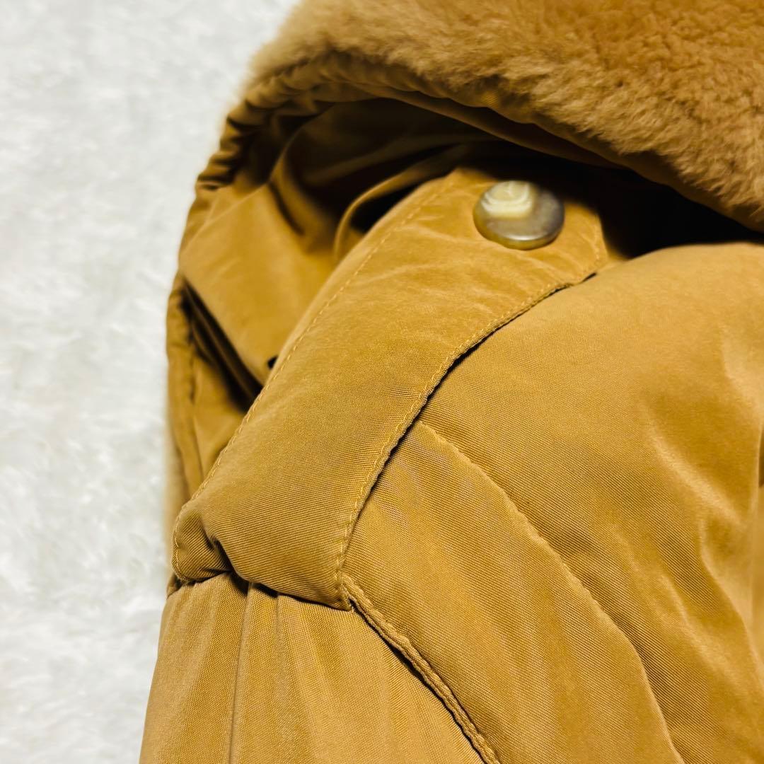 美品 MaxMara 最高級 白タグ コート テディベアコート ベルト 女優襟