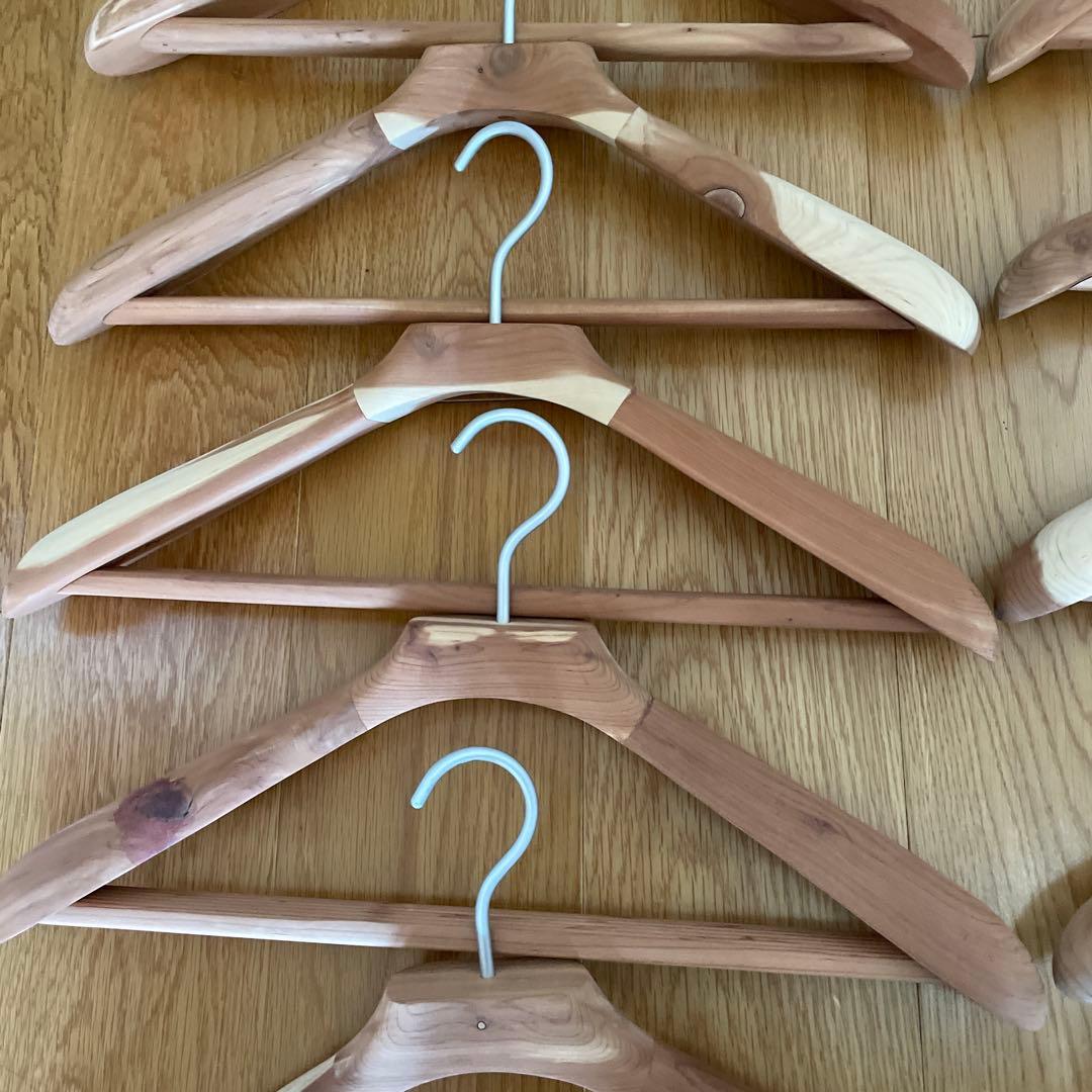 無印良品 レッドシダー ハンガー 10本セット 木製 コート ジャケット 1
