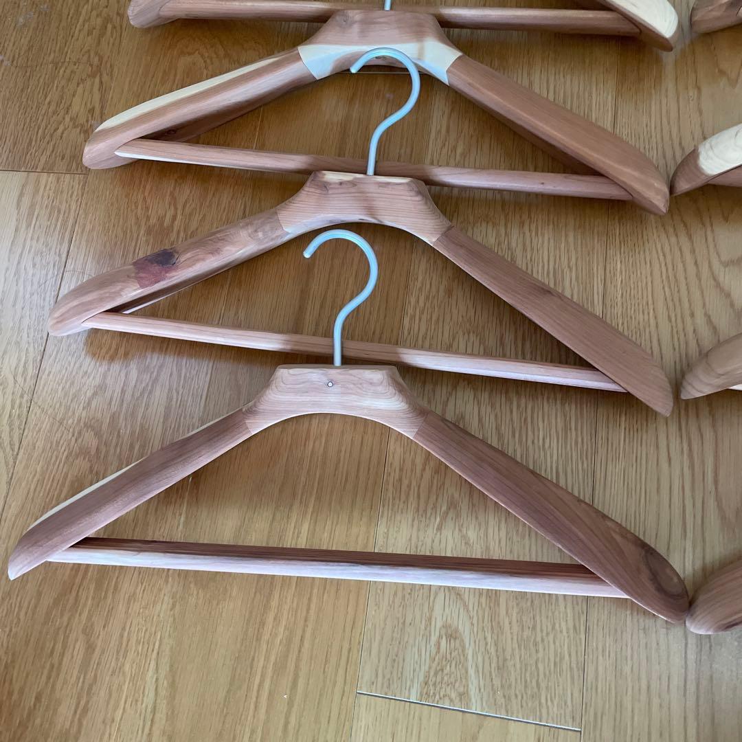無印良品 レッドシダー ハンガー 10本セット 木製 コート ジャケット 1