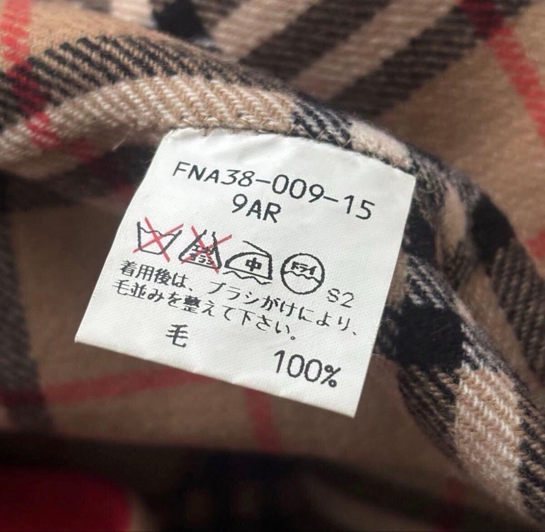 BURBERRY 金ボタン コート 赤