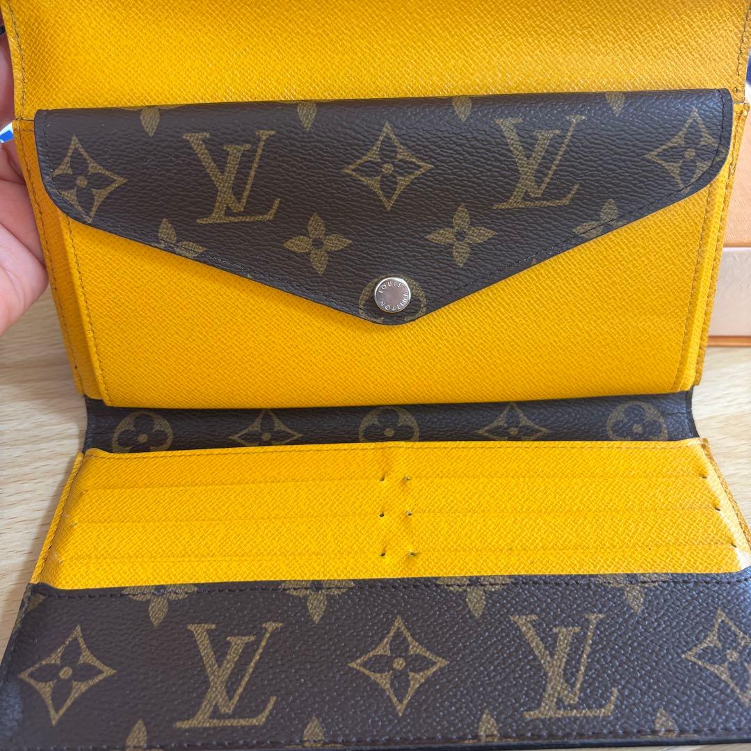 【希少】ルイヴィトン モノグラム×イエロー 長財布 箱・保存袋付き