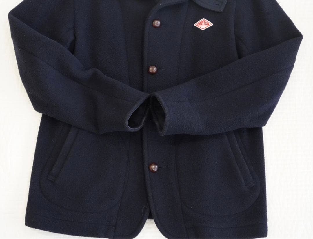 DANTOダントン　ウールモッサコート　ネイビー ウールコート 42サイズ XL