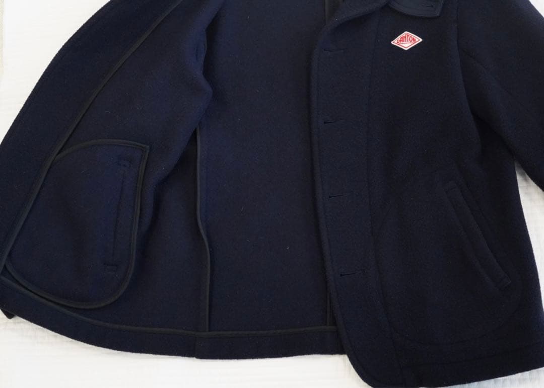 DANTOダントン　ウールモッサコート　ネイビー ウールコート 42サイズ XL