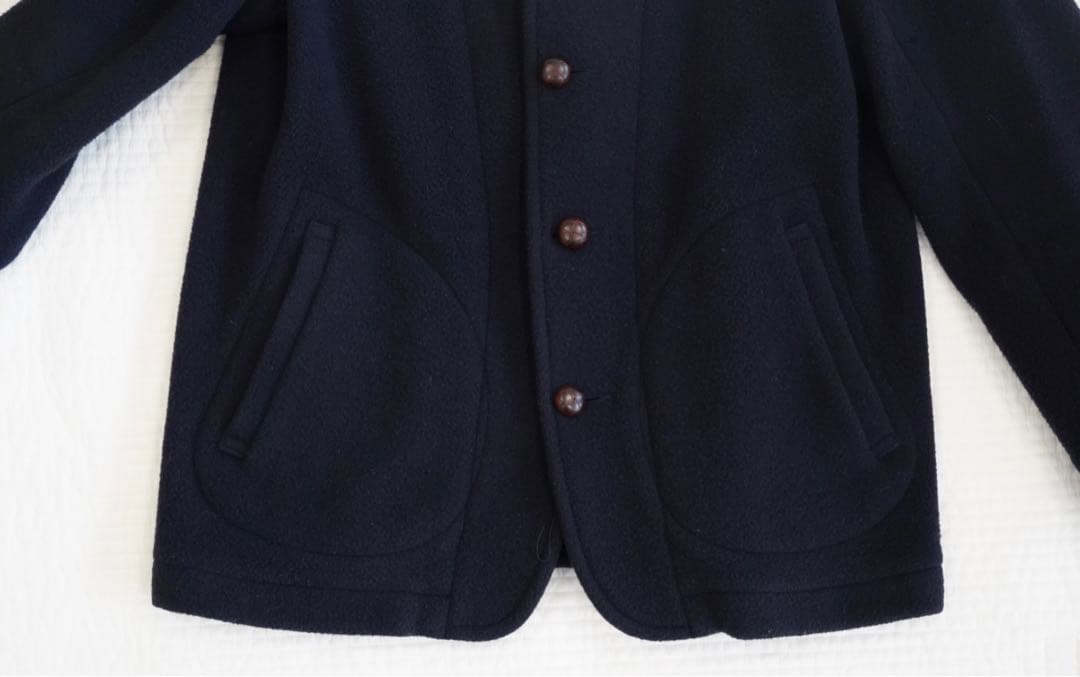 DANTOダントン　ウールモッサコート　ネイビー ウールコート 42サイズ XL