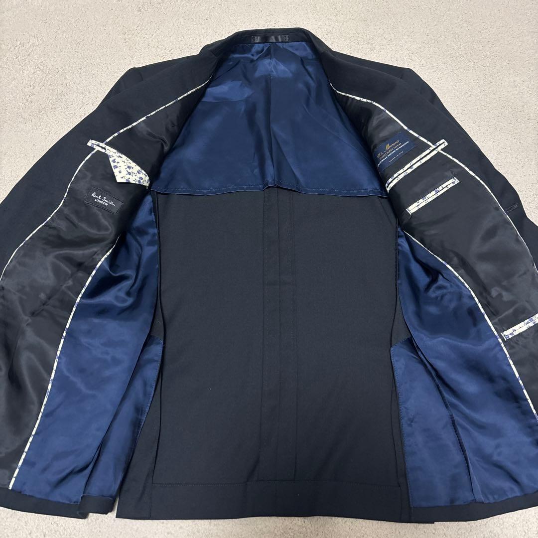 ポールスミス セットアップ　スーツ　メンズ　イタリア生地　無地　高級