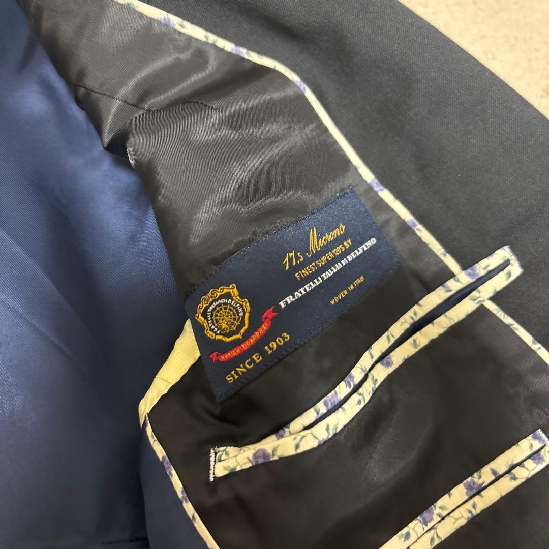 ポールスミス セットアップ　スーツ　メンズ　イタリア生地　無地　高級