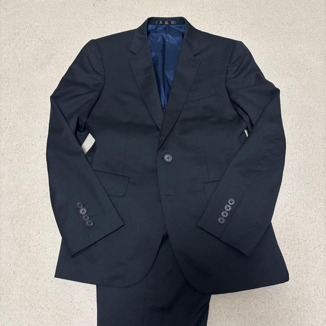 ポールスミス セットアップ　スーツ　メンズ　イタリア生地　無地　高級