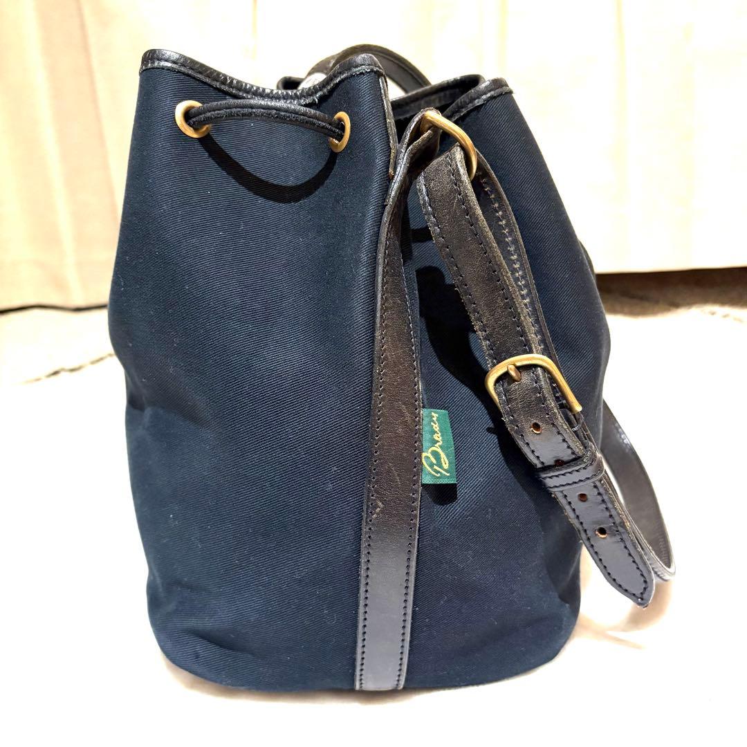 【廃盤　希少】Brady　CALDER　ショルダーバッグ　ブラック　巾着　大容量