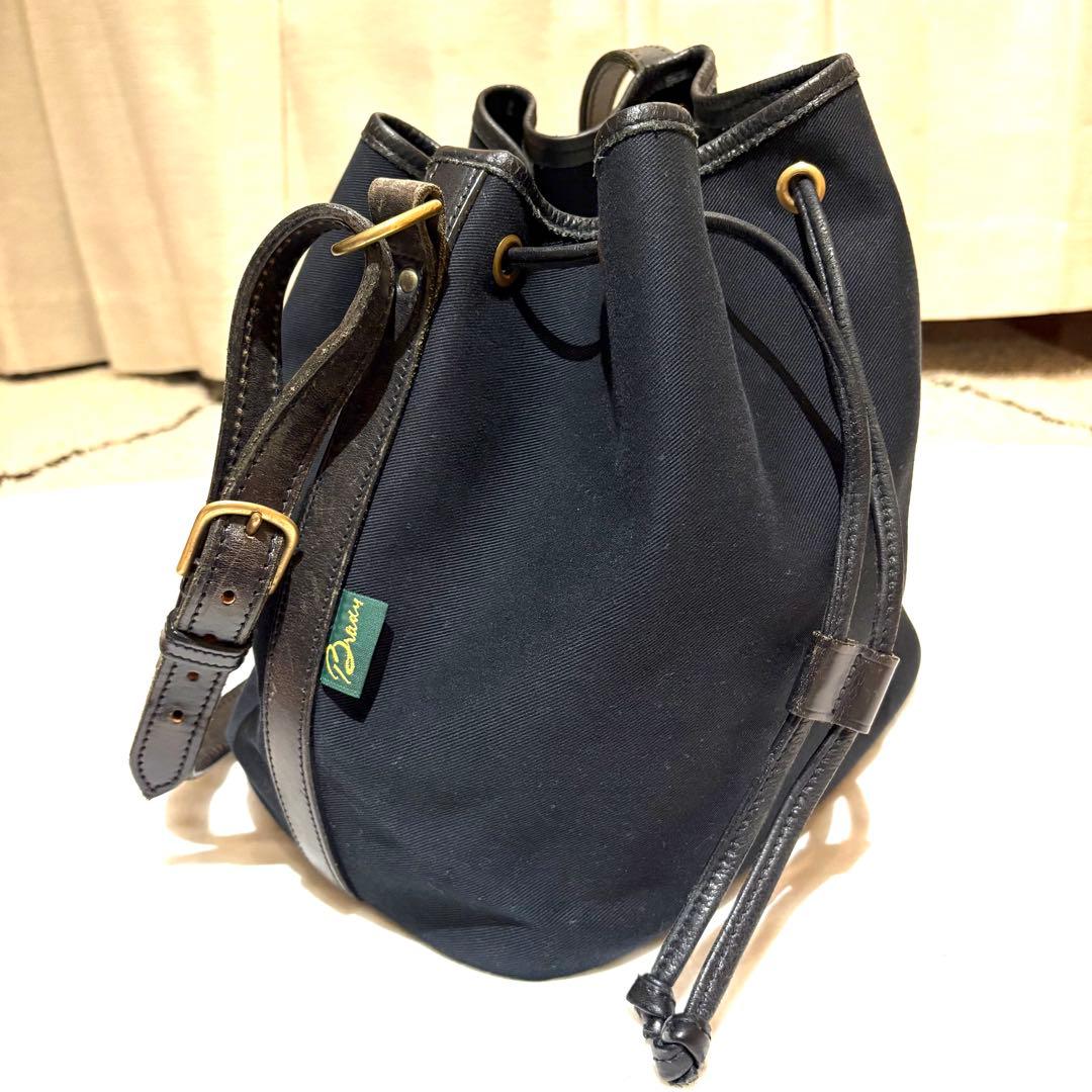 【廃盤　希少】Brady　CALDER　ショルダーバッグ　ブラック　巾着　大容量