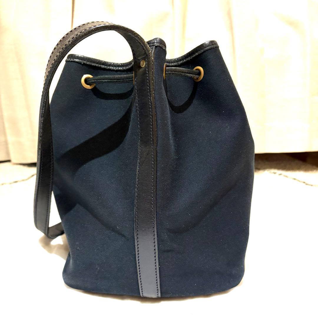 【廃盤　希少】Brady　CALDER　ショルダーバッグ　ブラック　巾着　大容量