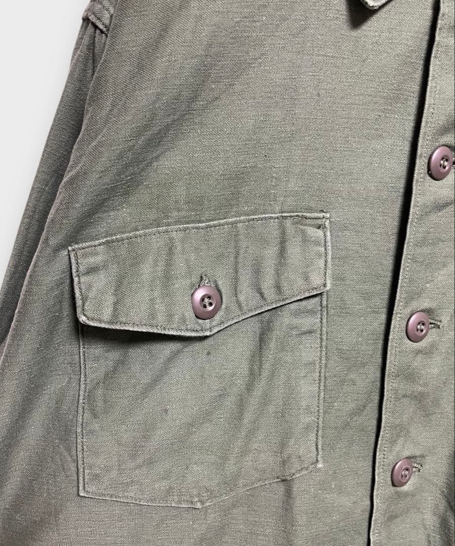 60s OG-107 希少サイズ「18」 ミリタリー シャツ ジャケット
