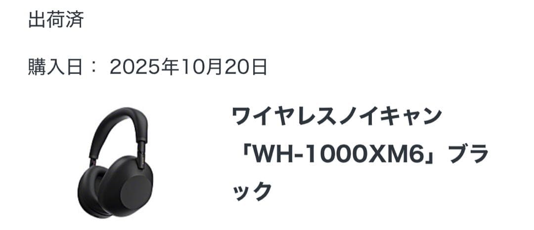 Sony WH-1000XM6 ワイヤレスヘッドホン