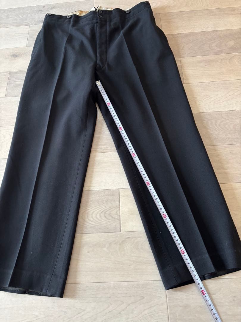 40sヴィンテージ 古着 フレンチ ウールパンツ スラックス ビンテージ ユーロ