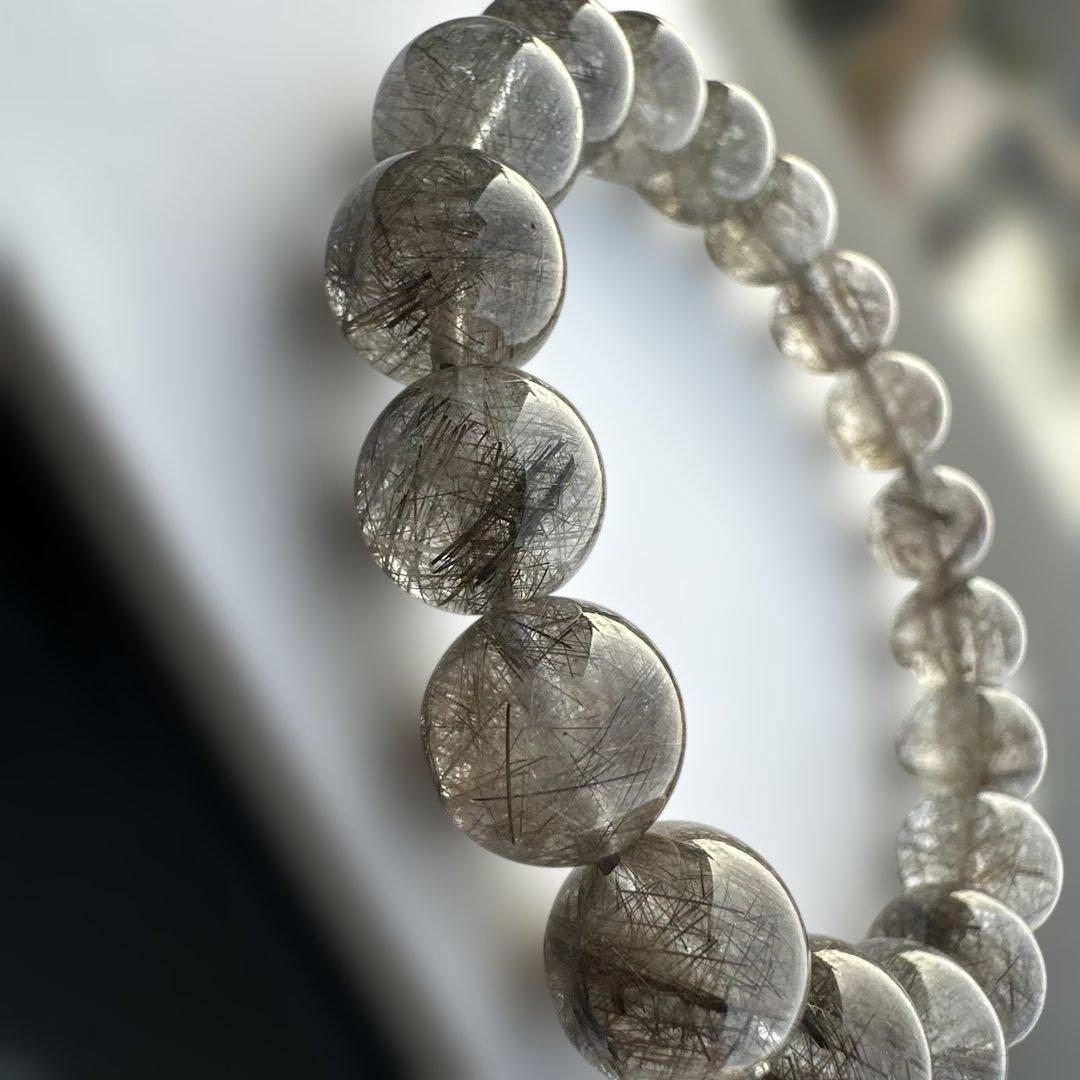 天然石ブレスレット　シルバールチルクォーツ