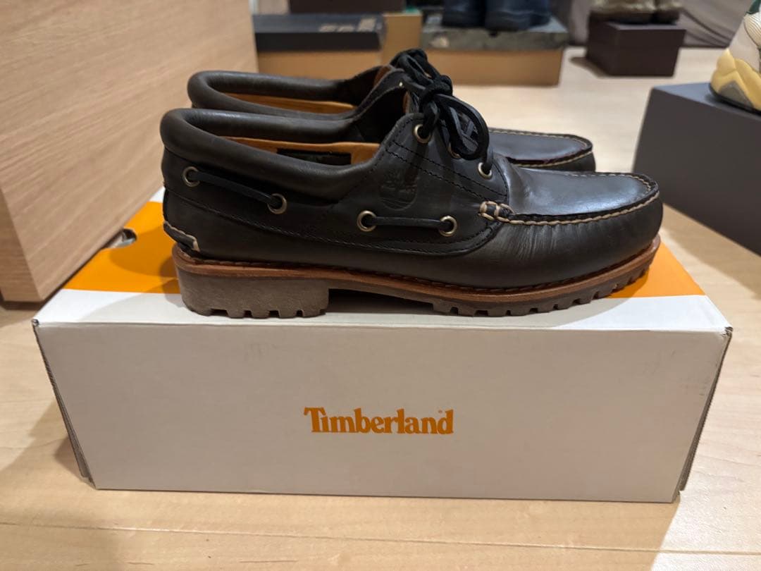 Timberland デッキシューズ　カーキ　グリーン