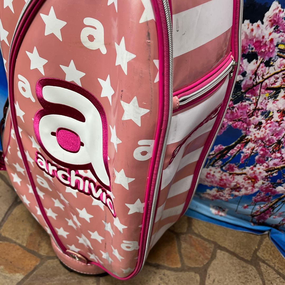 寶BT-1057 archivio アルチビオ ピンクベージュ キャディバッグ