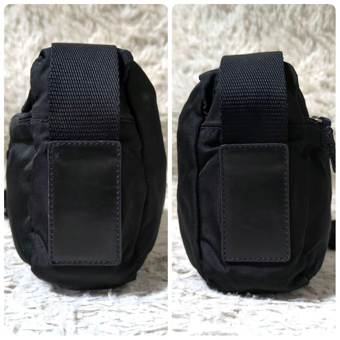 PRADA テスートナイロン 三角プレート カメラバッグ ショルダーバッグ 黒