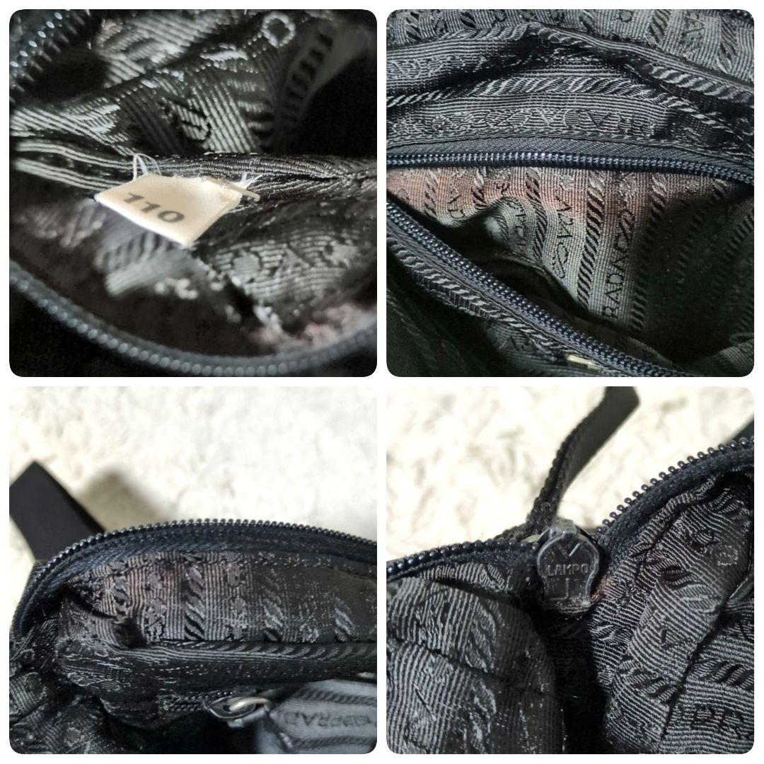 PRADA テスートナイロン 三角プレート カメラバッグ ショルダーバッグ 黒