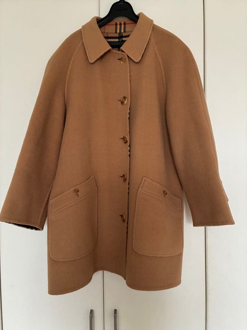 BURBERRY リバーシブル 80sヴィンテージ ウールコート